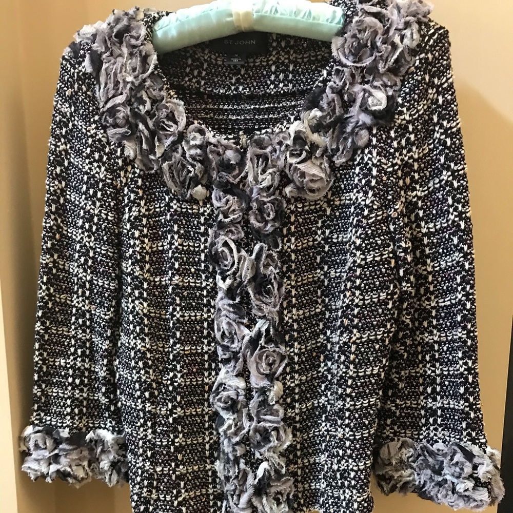 St John knit jacket gently used